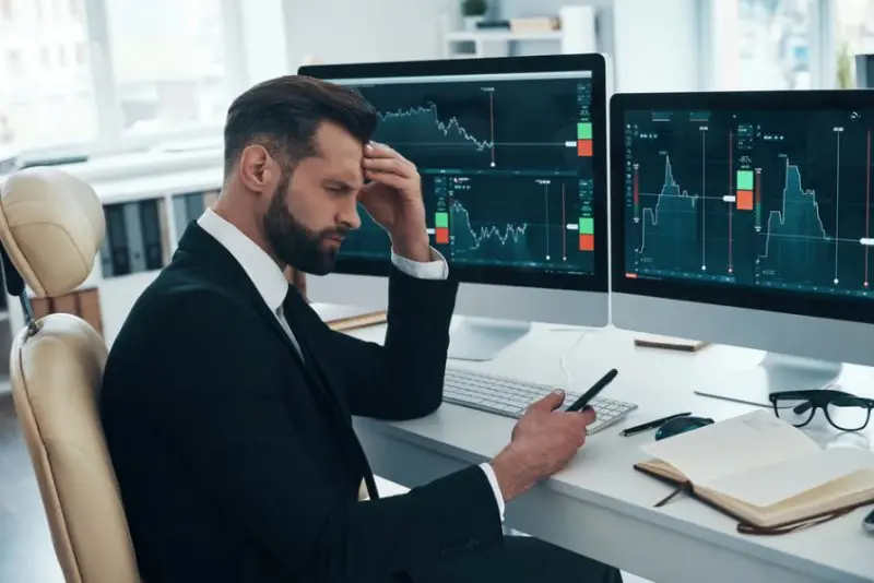 cryptocurrency market trading sad cry upset