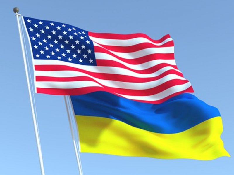 us ukraine flags