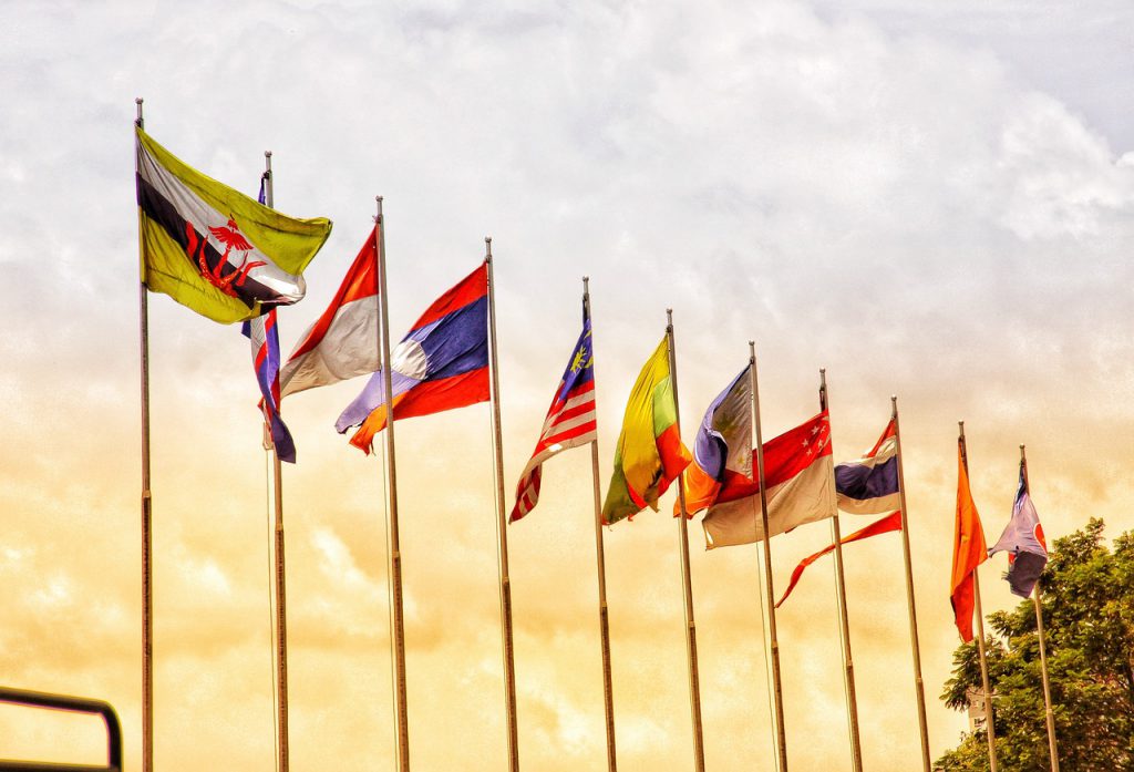 ASEAN flags