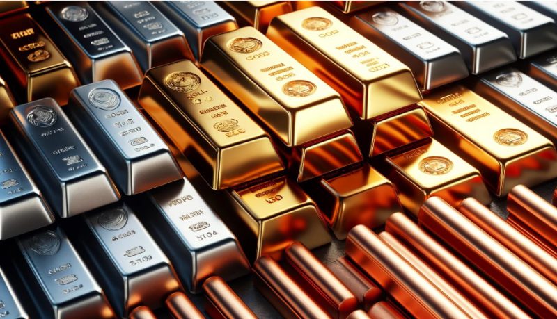 gold copper silver commodity commodities market