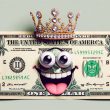 The USD smiling and wearing a crown