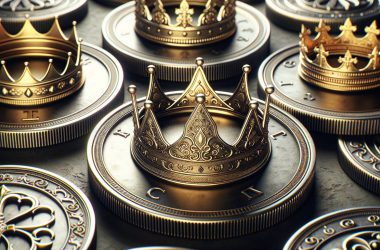 coins wearing crowns