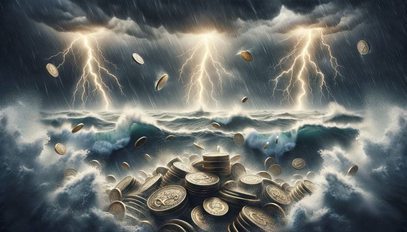 Coins in a tempest