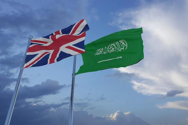 uk united kingdom britain saudi arabia flags
