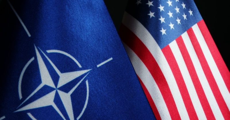 NATO US Flags