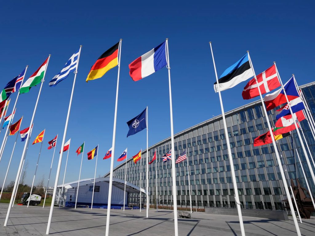 NATO countries flags summit