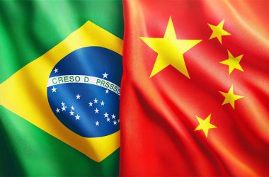 Brazil China Flags