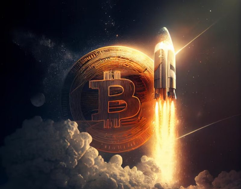 bitcoin btc rocket cryptocurrency