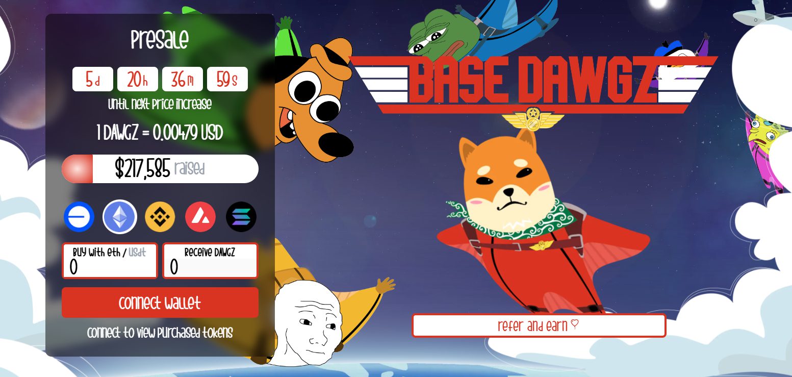 راه اندازی جدید Crypto برای تماشا: پیش فروش Base Dawgz در روز اول 200 هزار دلار افزایش داد