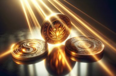 Coins shining bright