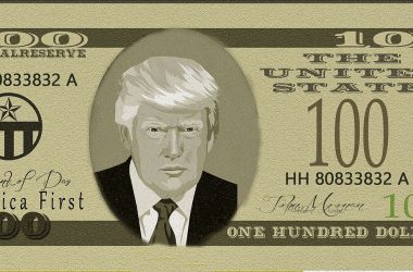 Donald trump on a dollar