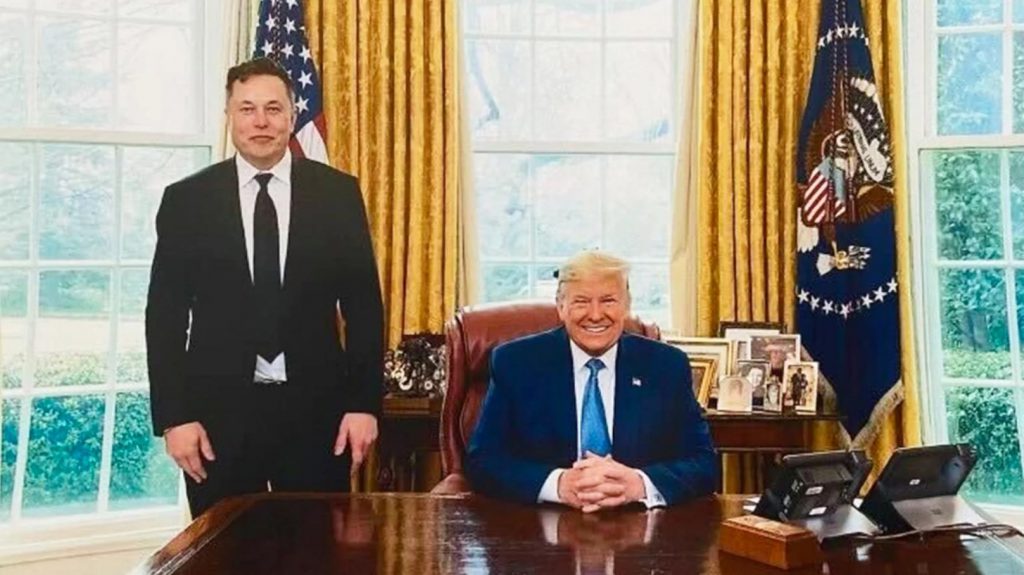 Trump and Musk in Oval Office