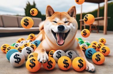 Shiba inu and dollar symbol