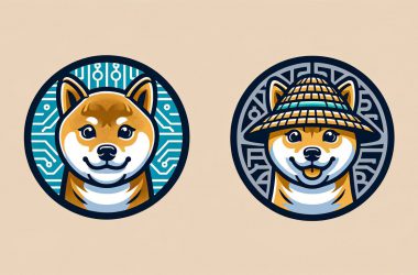 Dogecoin and WIF logos