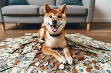 Shiba Inu with lots of money