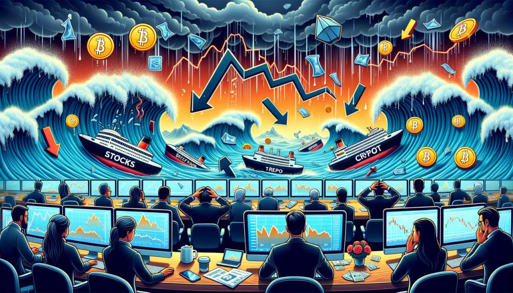 Market crash scenes cryptocurrency