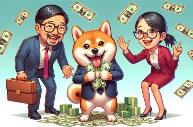 Shiba Inu giving money to people