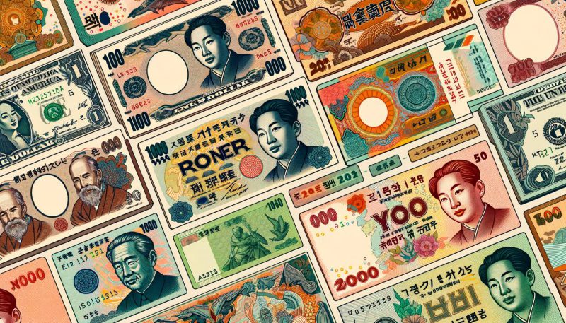 a representation of Asian currencies