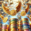 Coins with wings