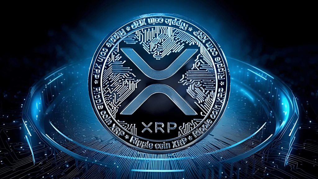 XRP Coin Logo Water background