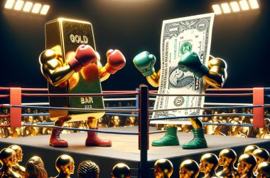 US Dollar and gold fighting