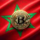 marocco flag with bitcoin