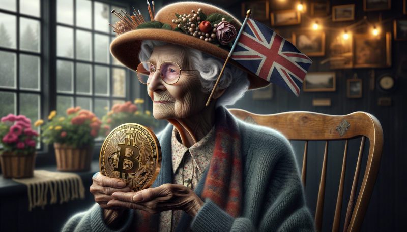 Old Lady Holding Bitcoin UK