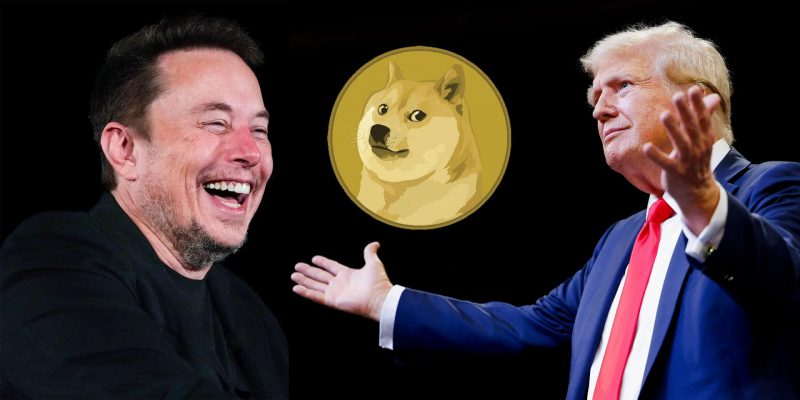 elon musk donald trump dogecoin doge cryptocurrency