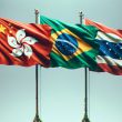 hong kong brazil thailand flags