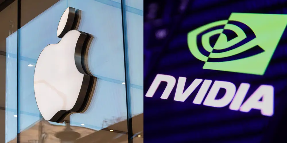 Nvidia and apple logo