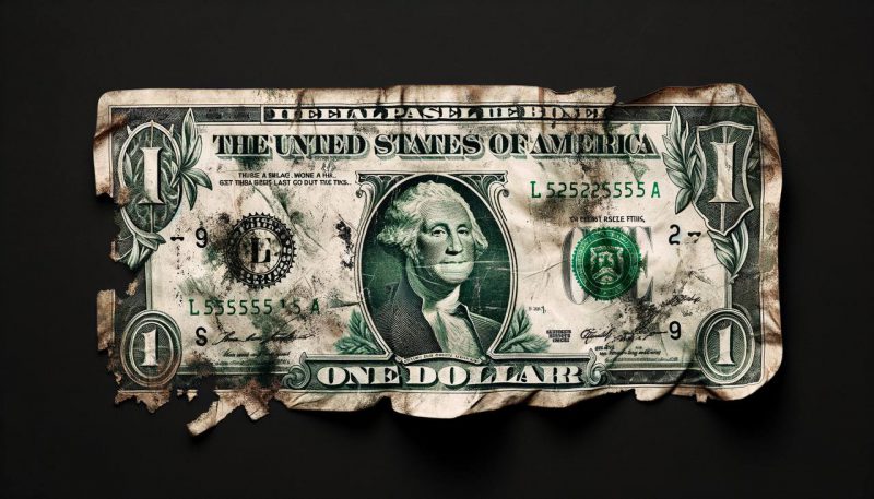 a battered US dollar