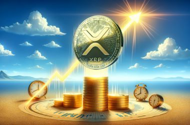 XRP coin desert with sky