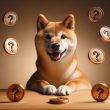 Shiba Inu with coins