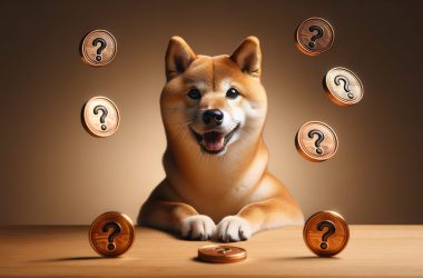 Shiba Inu with coins