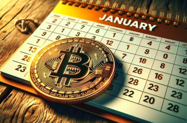 Bitcoin on a calendar and desk