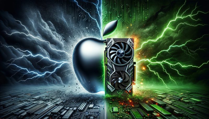 Apple stock vs Nvidia stock