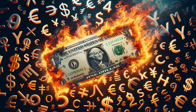 de-dollarization dollar burning