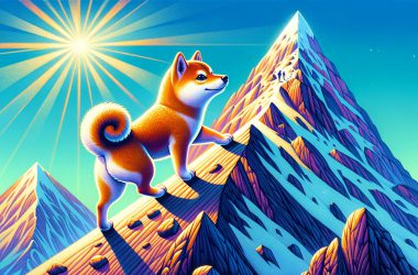 Doge going up a mountain