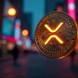 XRP coin in the city