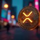 XRP coin in the city