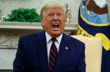 Donald Trump yelling