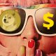 dogecoin money sunglasses us dollar