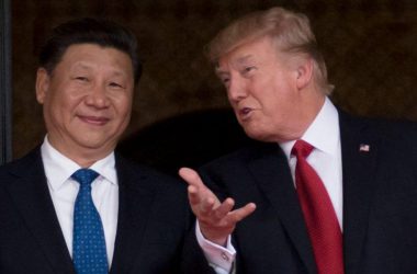 Trump making Xi smile while explaining