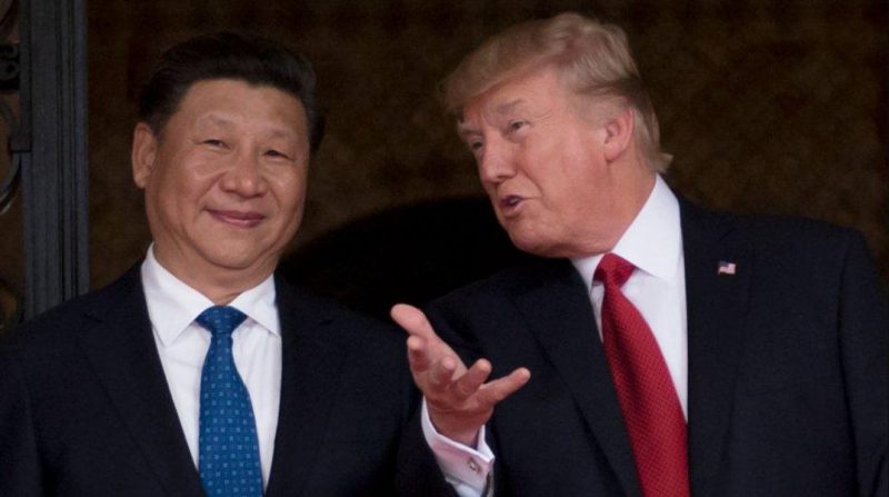 Trump making Xi smile while explaining