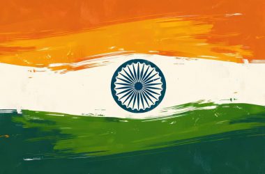 The flag of India