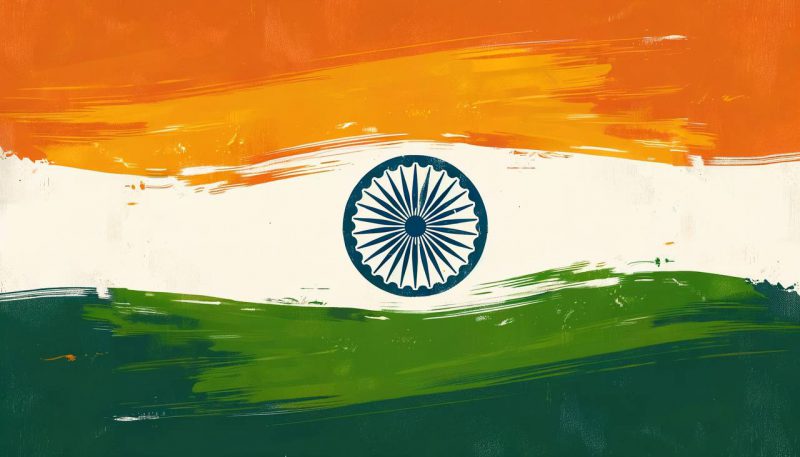 The flag of India