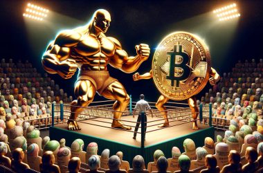 Bitcoin fighting with gold