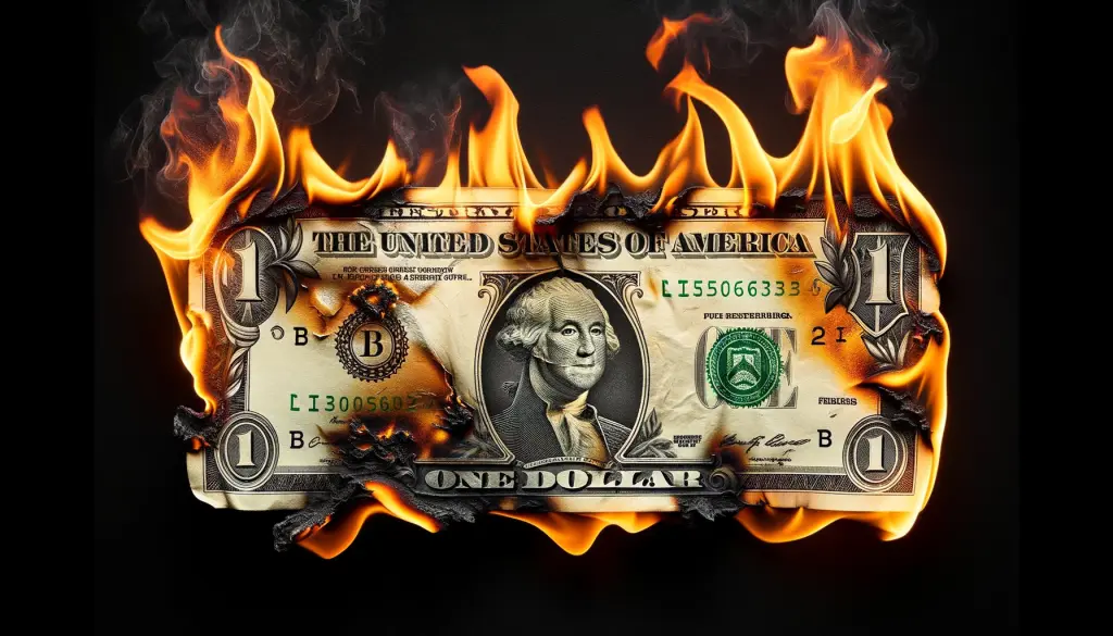 us dollar on fire