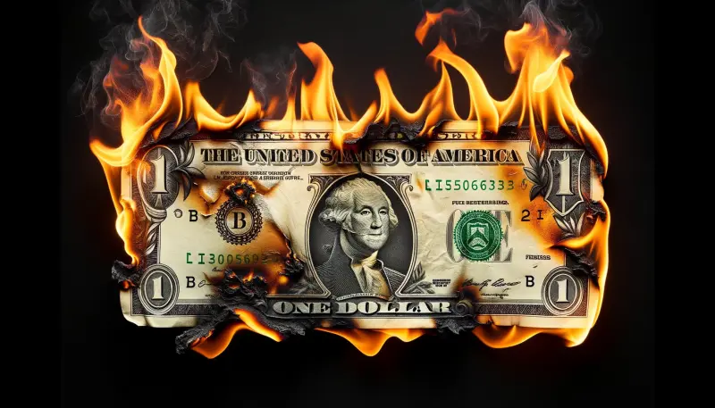 us dollar on fire