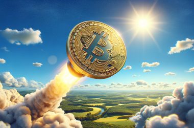 bitcoin rising sky